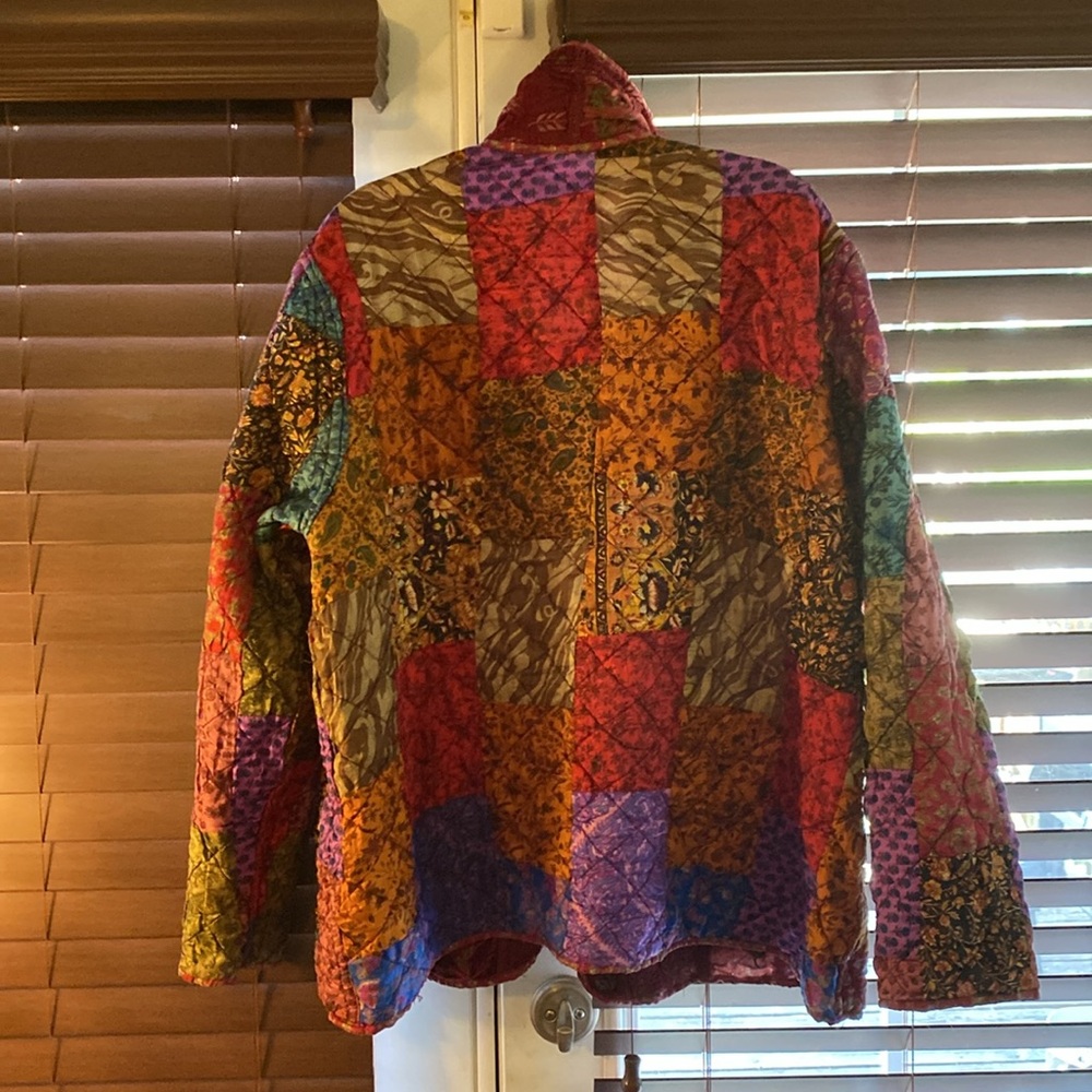 Reversible Patchwork Silk Jacket - Picture 8 of 8